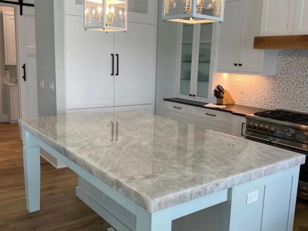 Kitchen cabinet installation by New Countertop Group